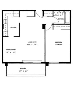 One Bedroom Suites – Tiffany Towers